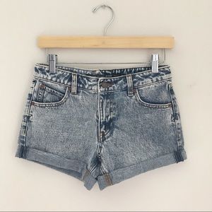 Volcom “Boyfriend Style” Acid Wash Shorts